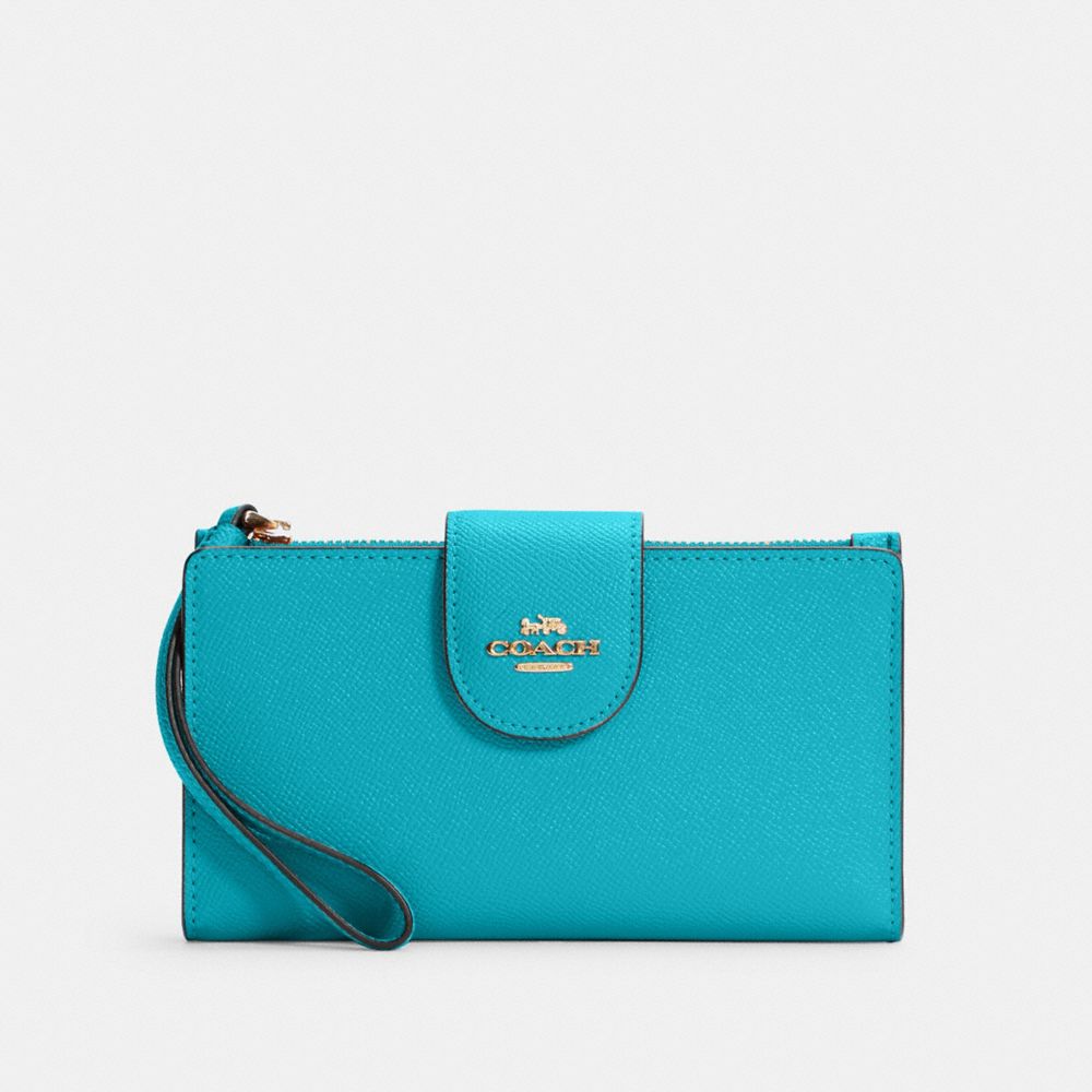 COACH TECH WALLET - IM/TEAL - C2869