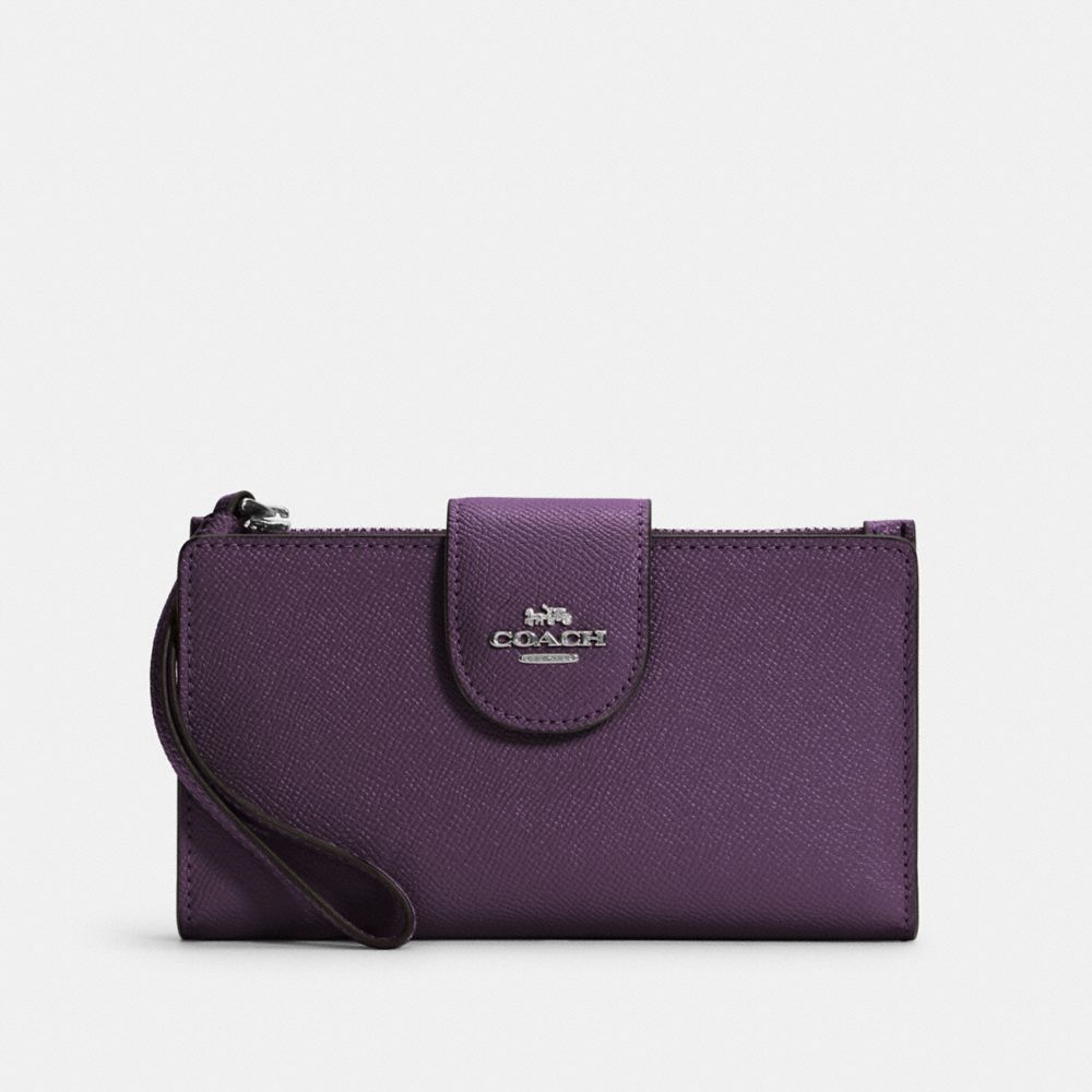 COACH C2869 - TECH PHONE WALLET SV/DARK AMETHYST