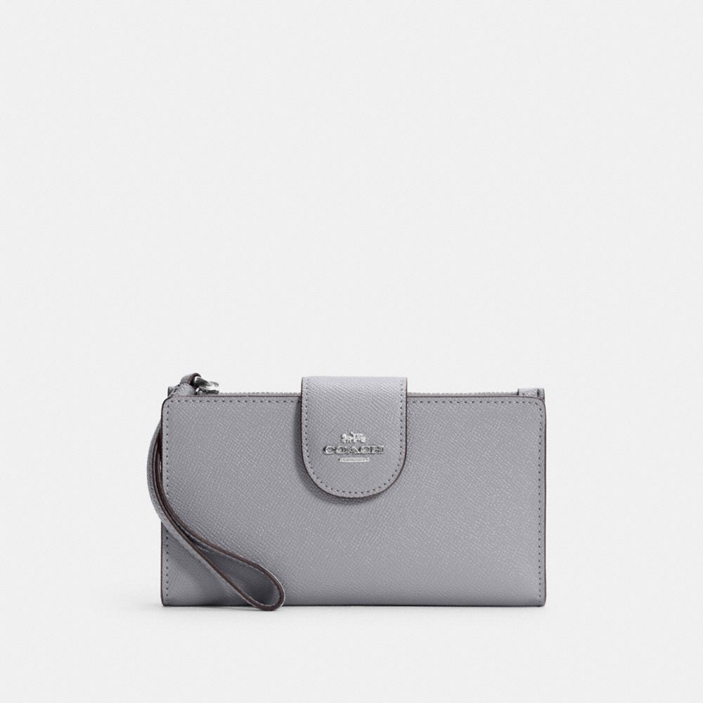 COACH TECH PHONE WALLET - SV/GRANITE - C2869