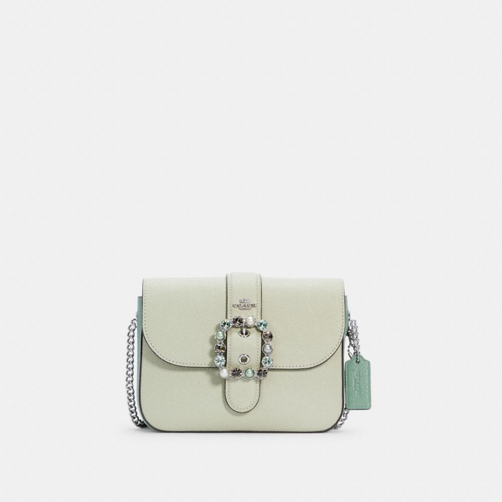 COACH C2871 GEMMA CROSSBODY IN COLORBLOCK SV/PALE GREEN MULTI