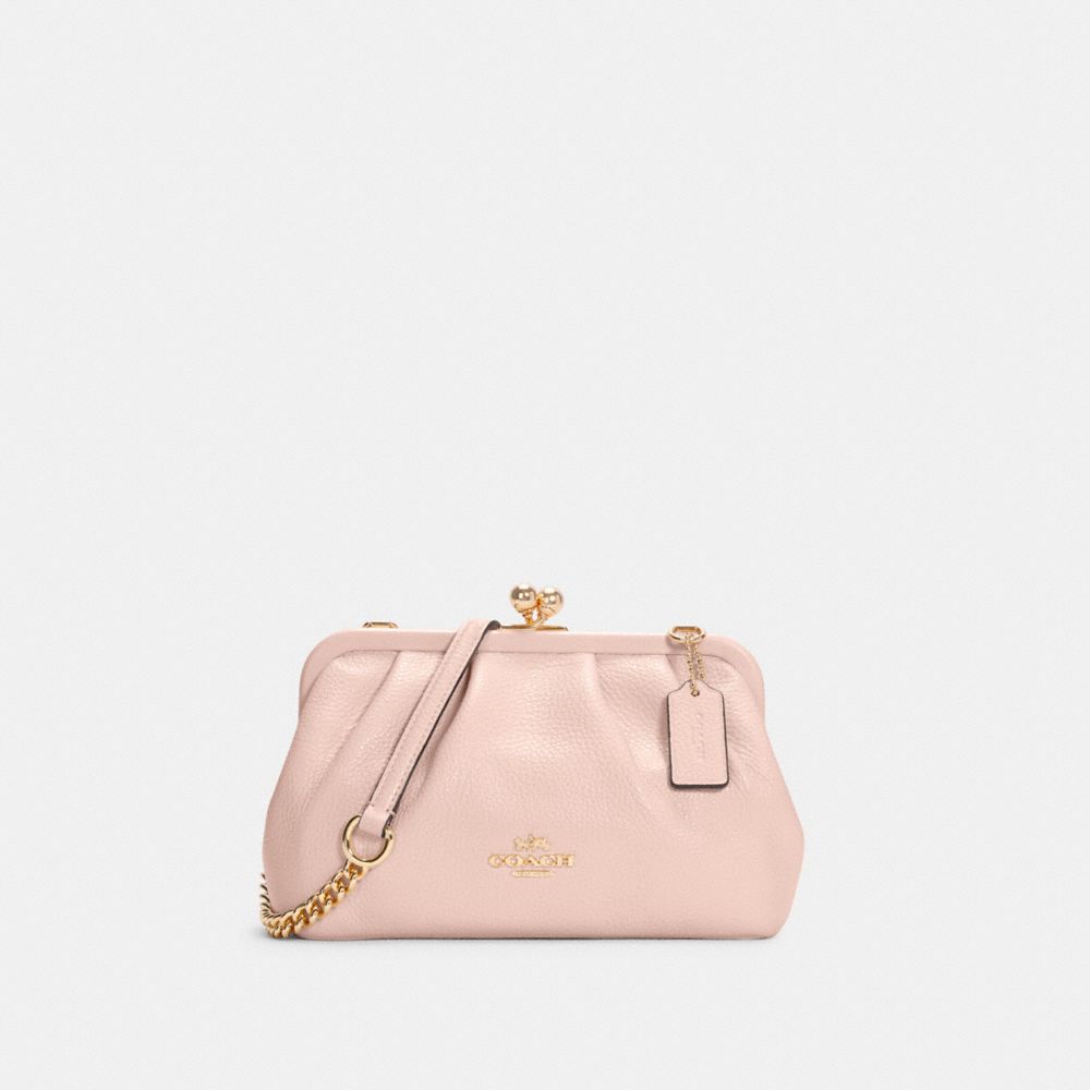 NORA KISSLOCK CROSSBODY - C2875 - IM/PALE PINK