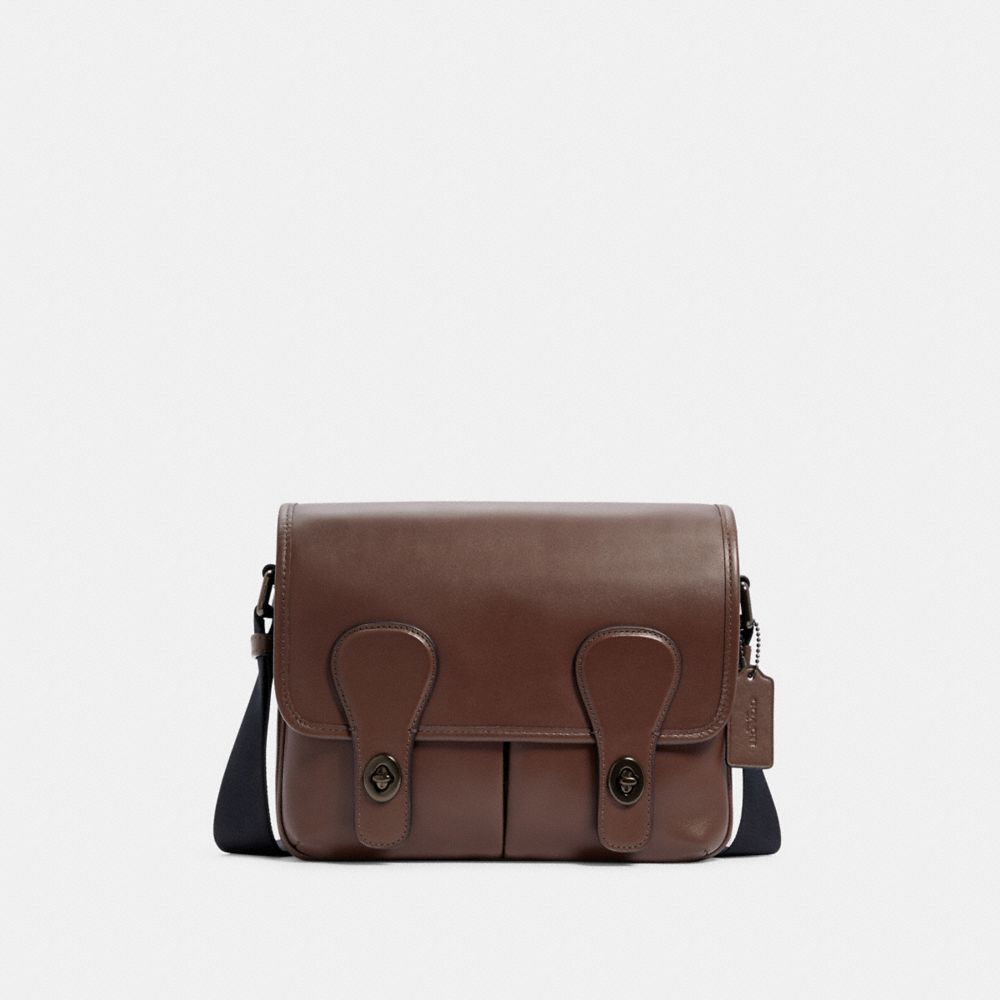 COACH C2906 - HERITAGE MAP BAG QB/DARK TEAK