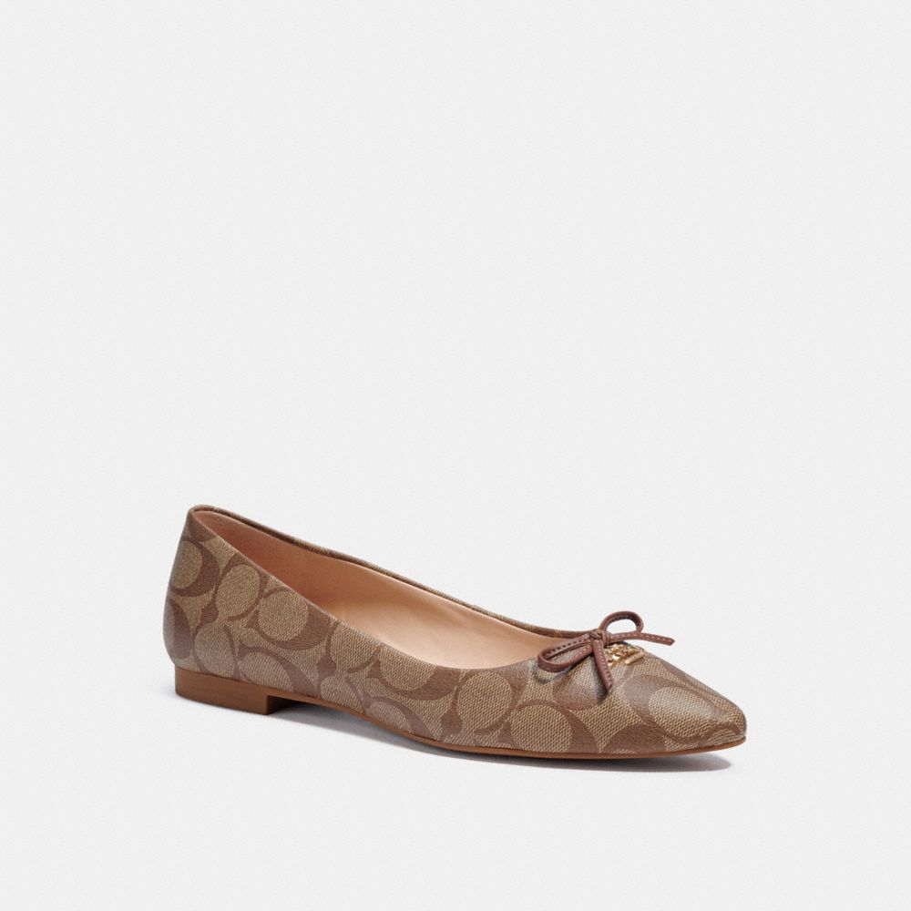 ANNABEL BALLET - C2913 - KHAKI/SADDLE