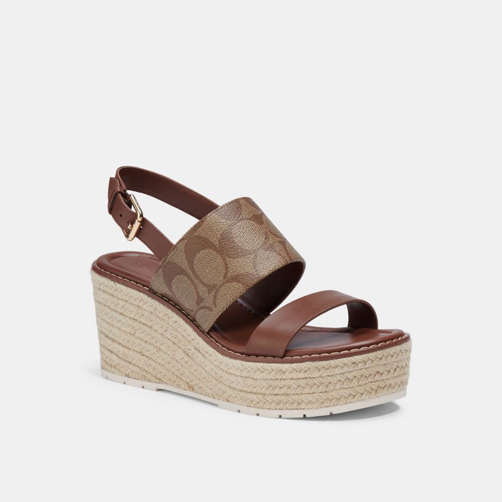 COACH C2915 - KAMI WEDGE KHAKI/SADDLE