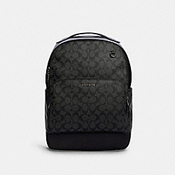 COACH C2935 Graham Backpack In Signature Canvas QB/CHARCOAL/BLACK