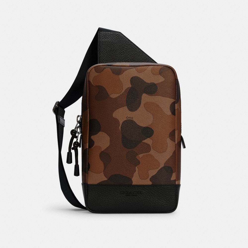 TURNER PACK WITH CAMO PRINT - QB/SADDLE BLACK - COACH C2951