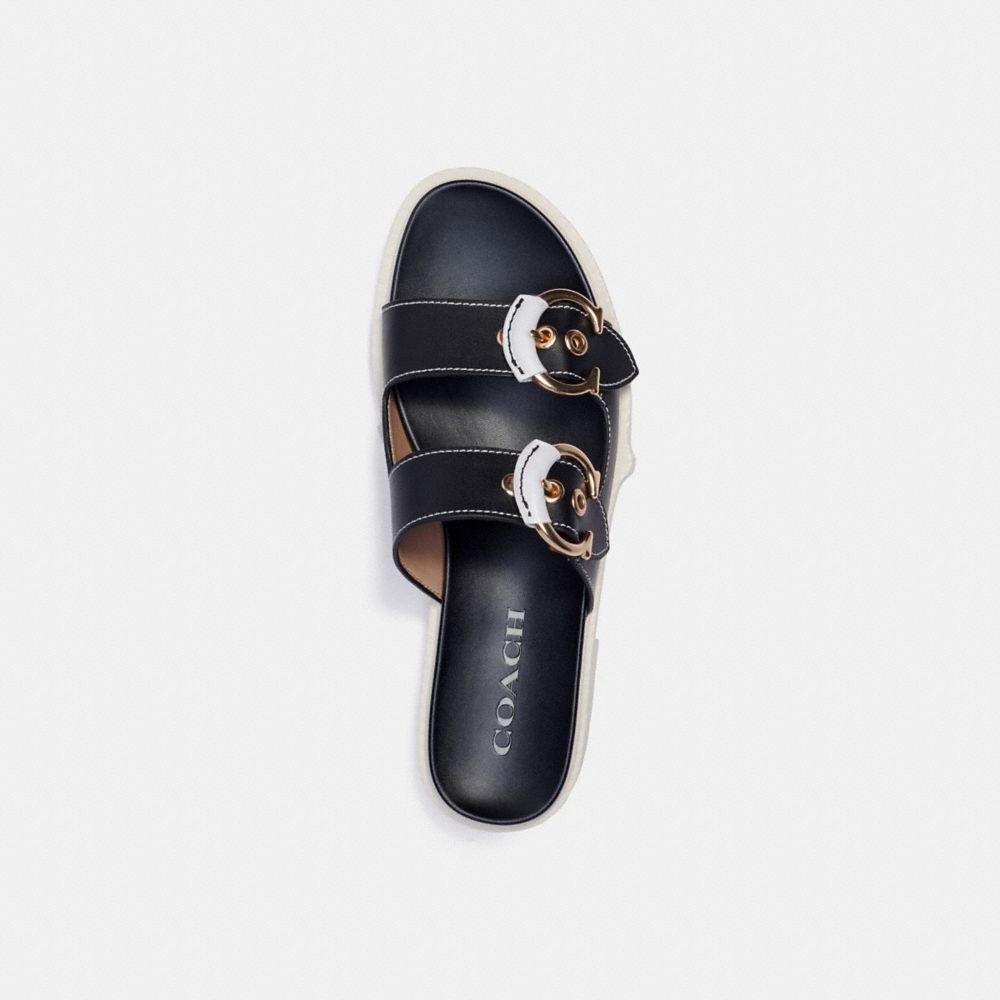 coach signature sandals