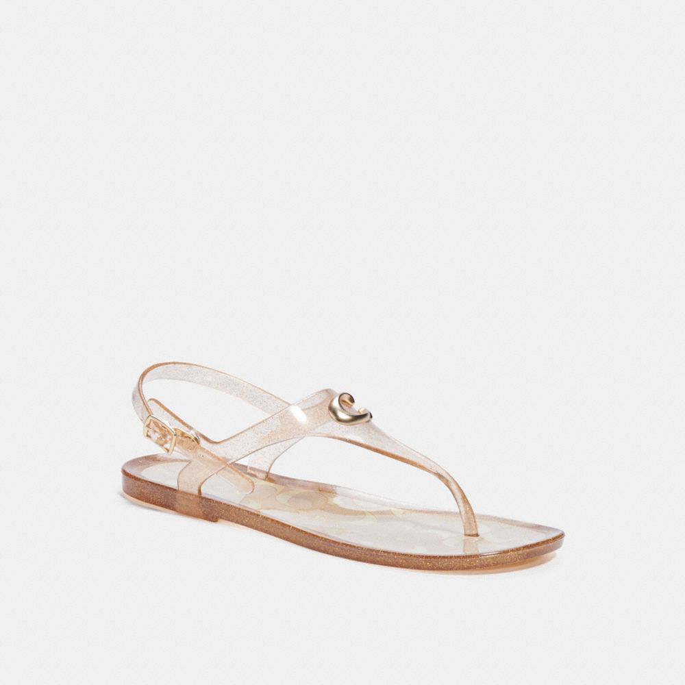 COACH Natalee Jelly Sandal - DARK GOLD - C3067