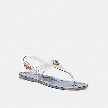 COACH Natalee Jelly Sandal - SILVER - C3067