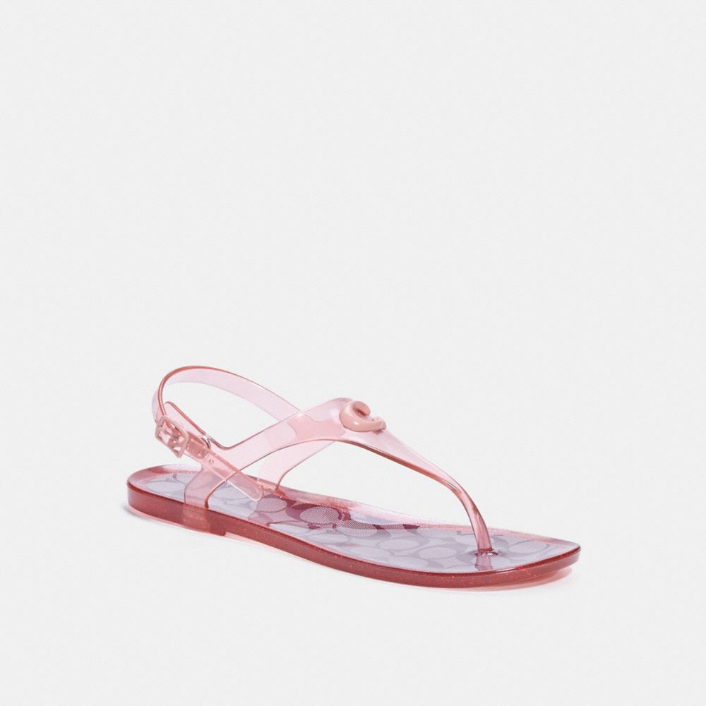 COACH C3067 - Natalee Jelly Sandal CANDY APPLE/CANDY PINK