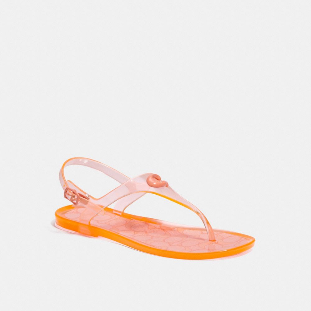 COACH C3067 Natalee Jelly Sandal TANGERINE