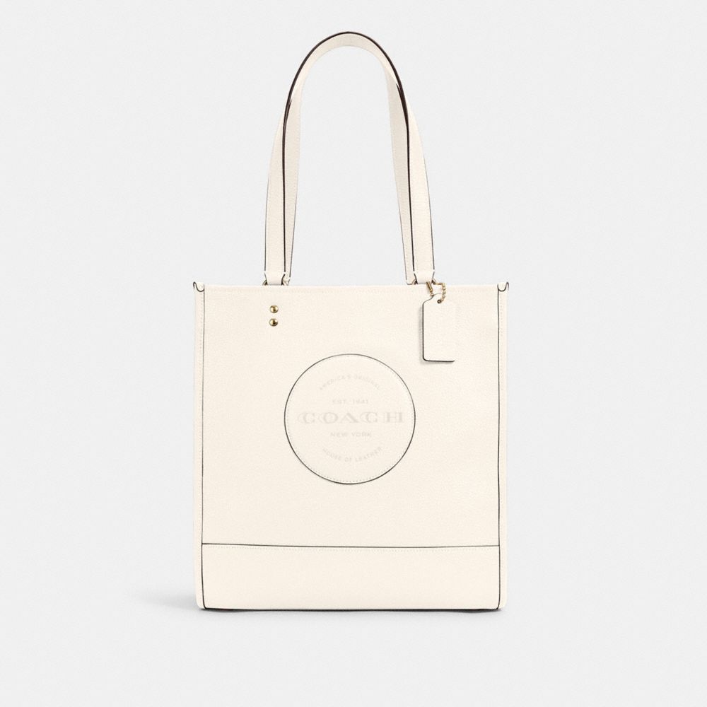 COACH C3078 DEMPSEY TOTE WITH PATCH IM/CHALK