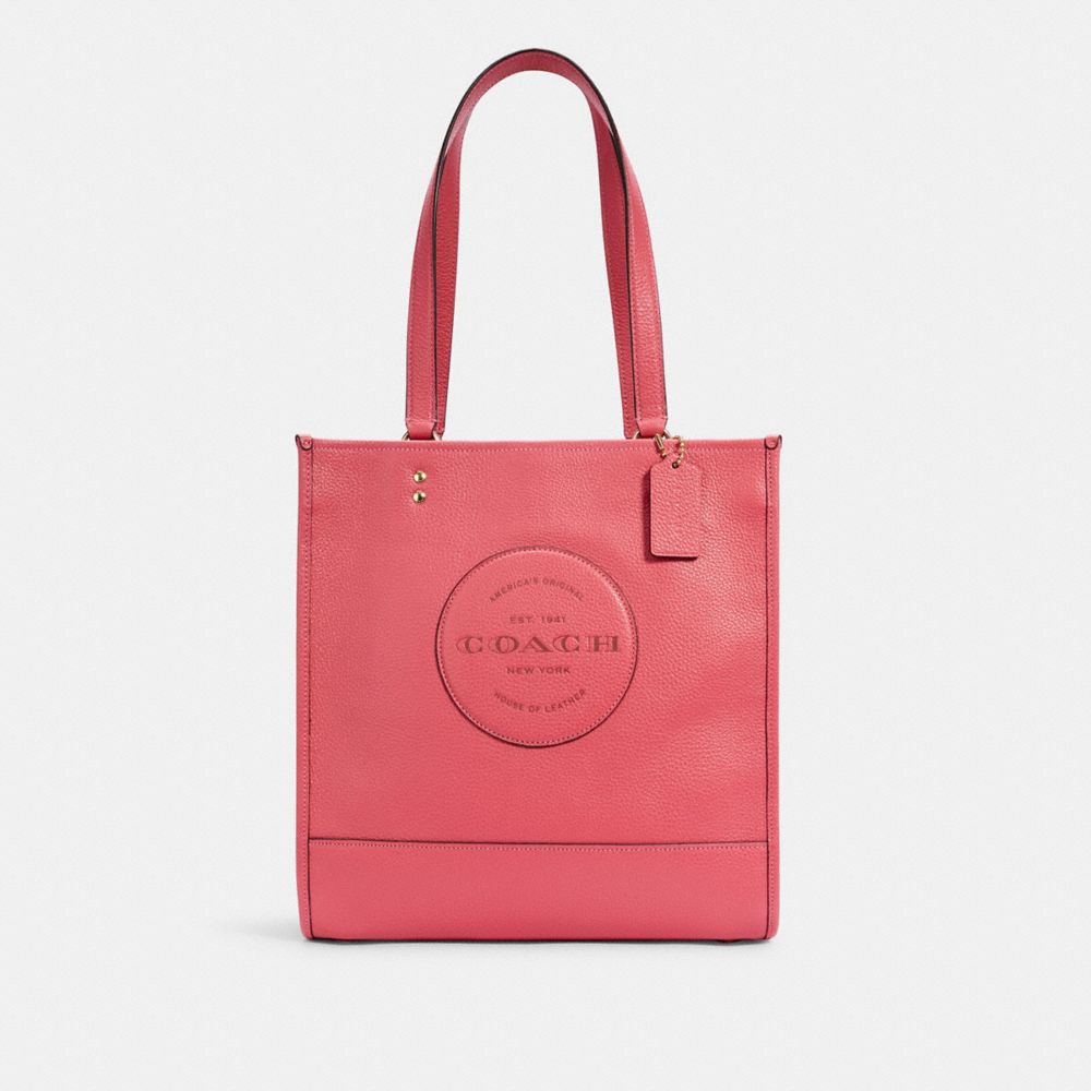 DEMPSEY TOTE WITH PATCH - C3078 - IM/FUCHSIA