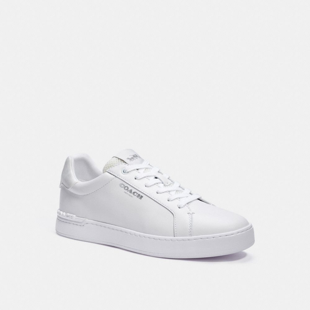 COACH CLIP LOW TOP SNEAKER - CHALK OPTIC WHITE - C3081