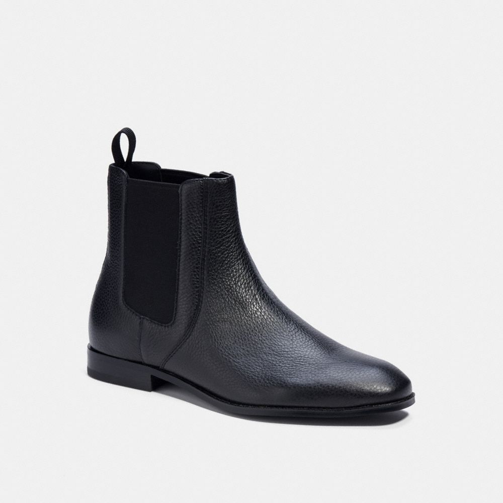 COACH C3102 Graham Chelsea Boot BLACK