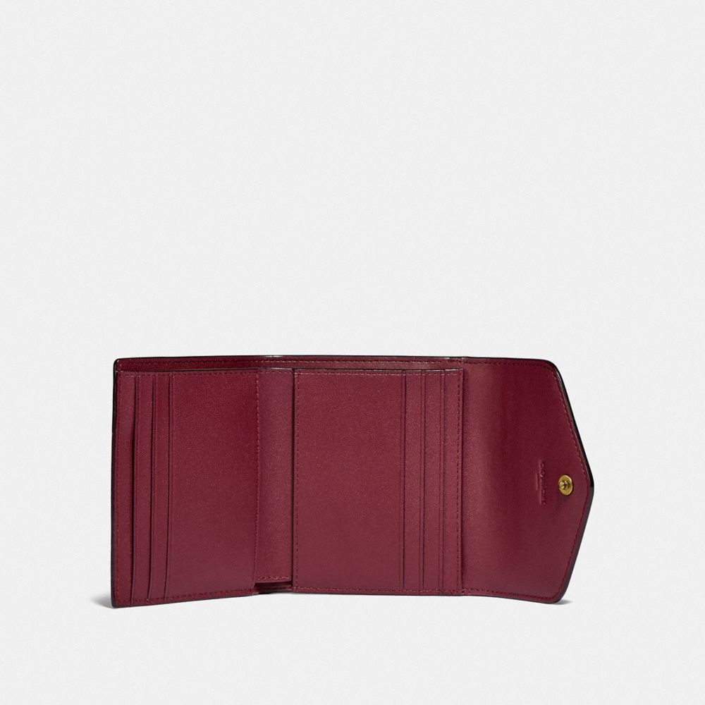 WYN SMALL WALLET IN COLORBLOCK SIGNATURE CANVAS