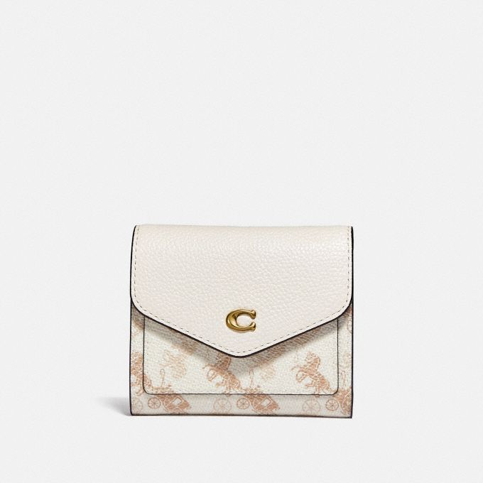 公式 Coach コーチ ウィン スモール ウォレット ウィズ ホース アンド キャリッジ プリント 財布 革小物