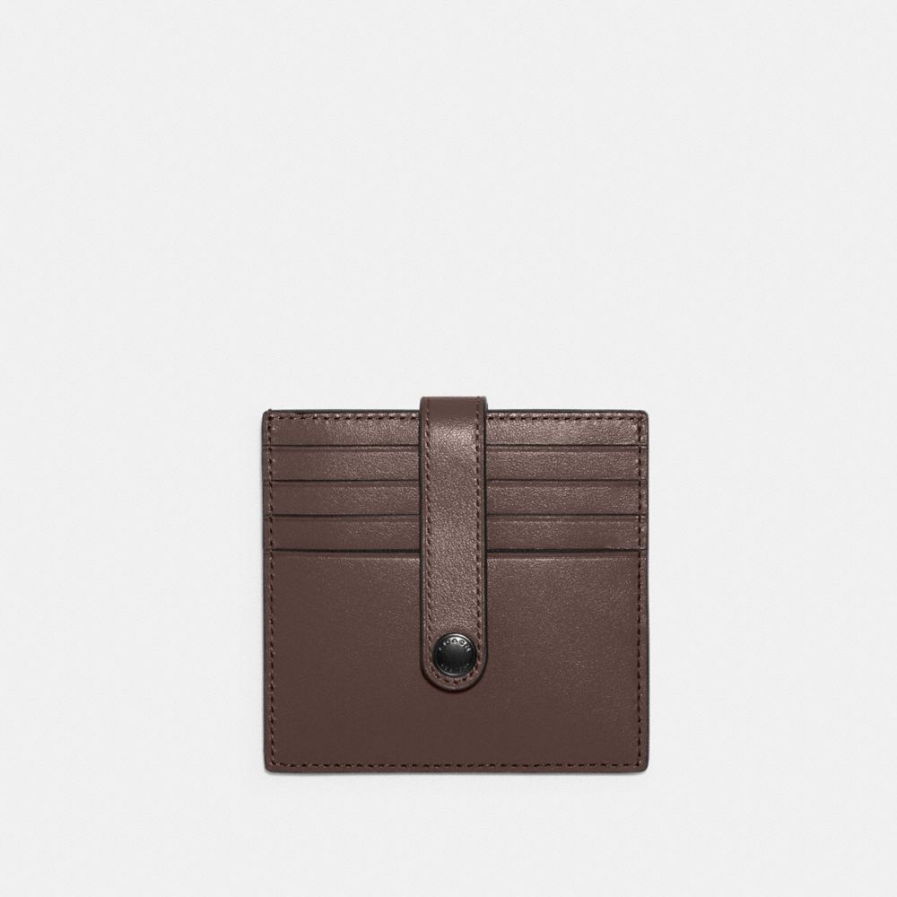 COACH C3162 - HERITAGE CARD CASE QB/DARK TEAK