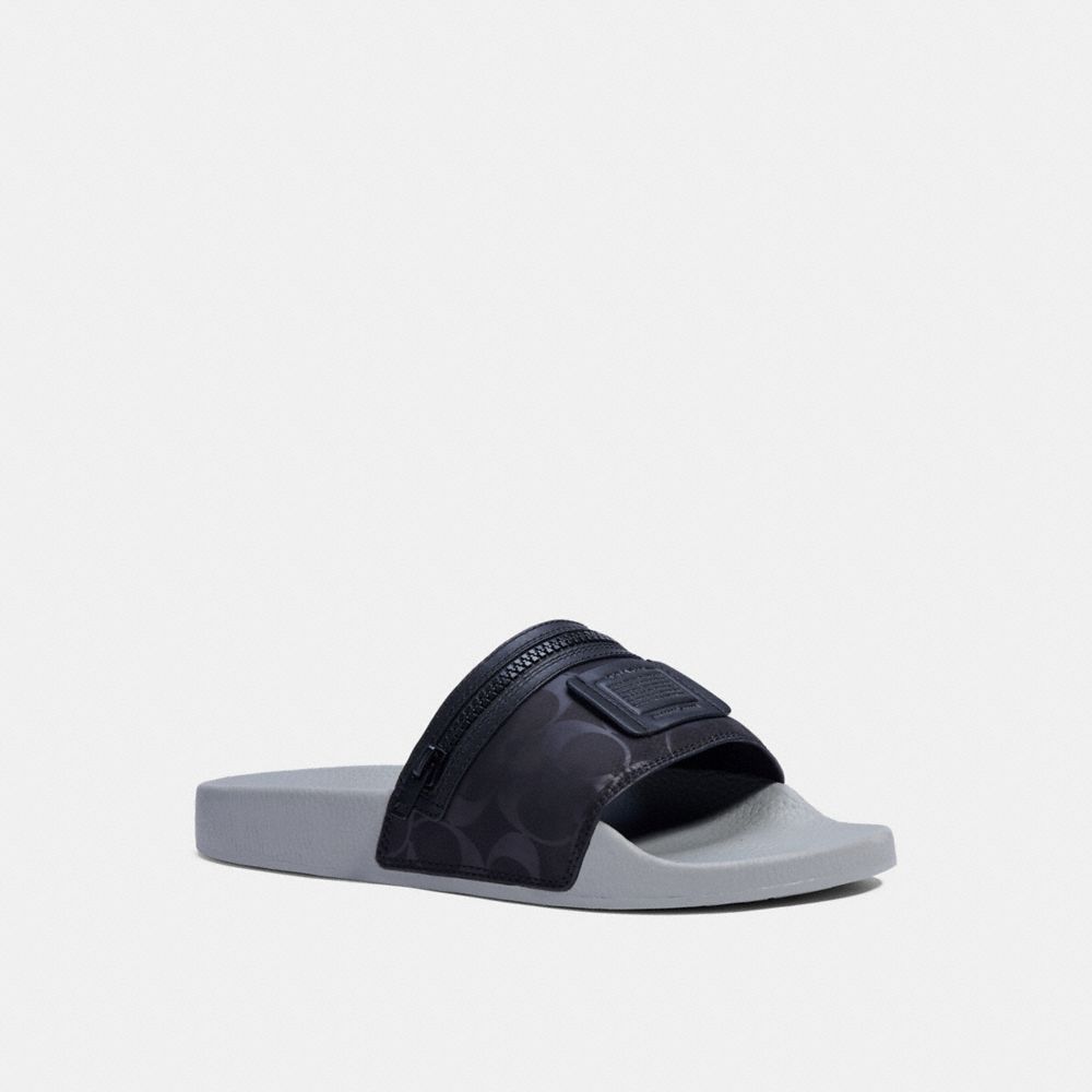 Slide With Pocket - C3191 - BLACK WASHED STEEL