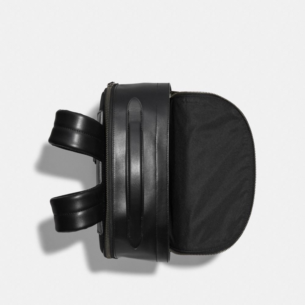 GRAHAM BACKPACK IN BLOCKED SIGNATURE CANVAS WITH VARSITY STRIPE