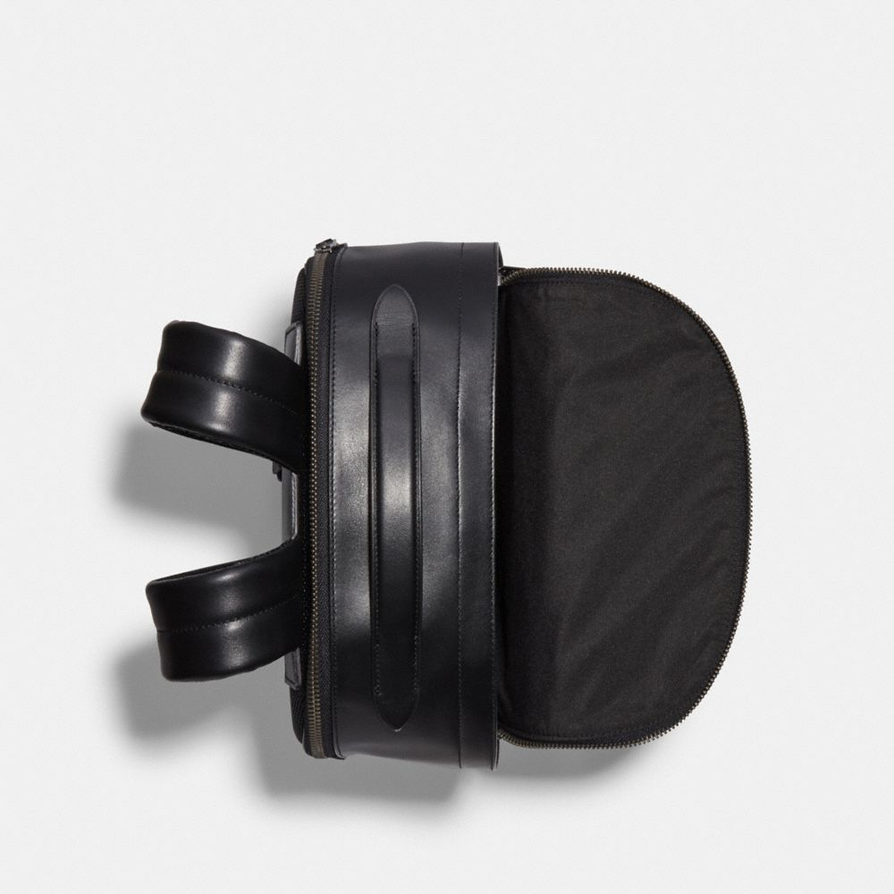 GRAHAM BACKPACK IN SIGNATURE CANVAS WITH VARSITY STRIPE