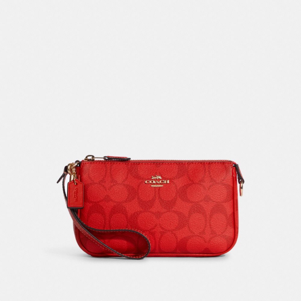 COACH C3308 Nolita 19 In Signature Canvas IM/Miami Red