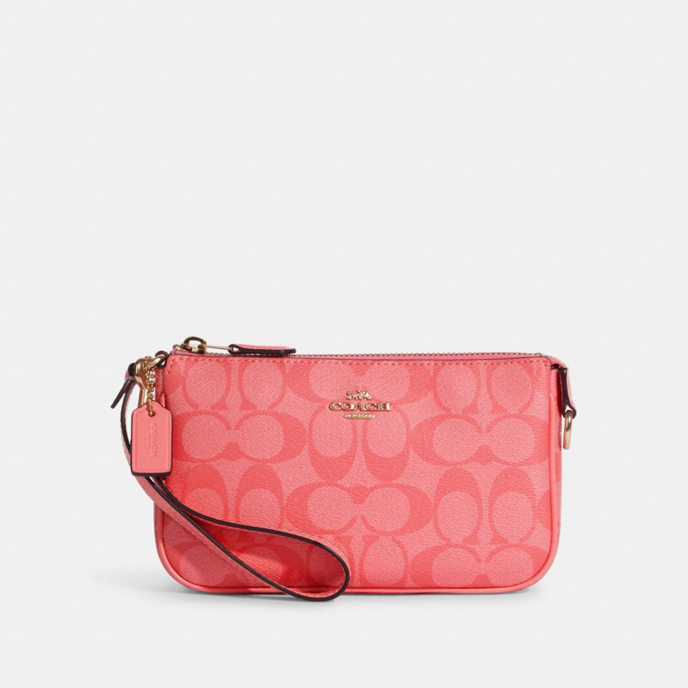 Nolita 19 In Signature Canvas - GOLD/PINK LEMONADE - COACH C3308