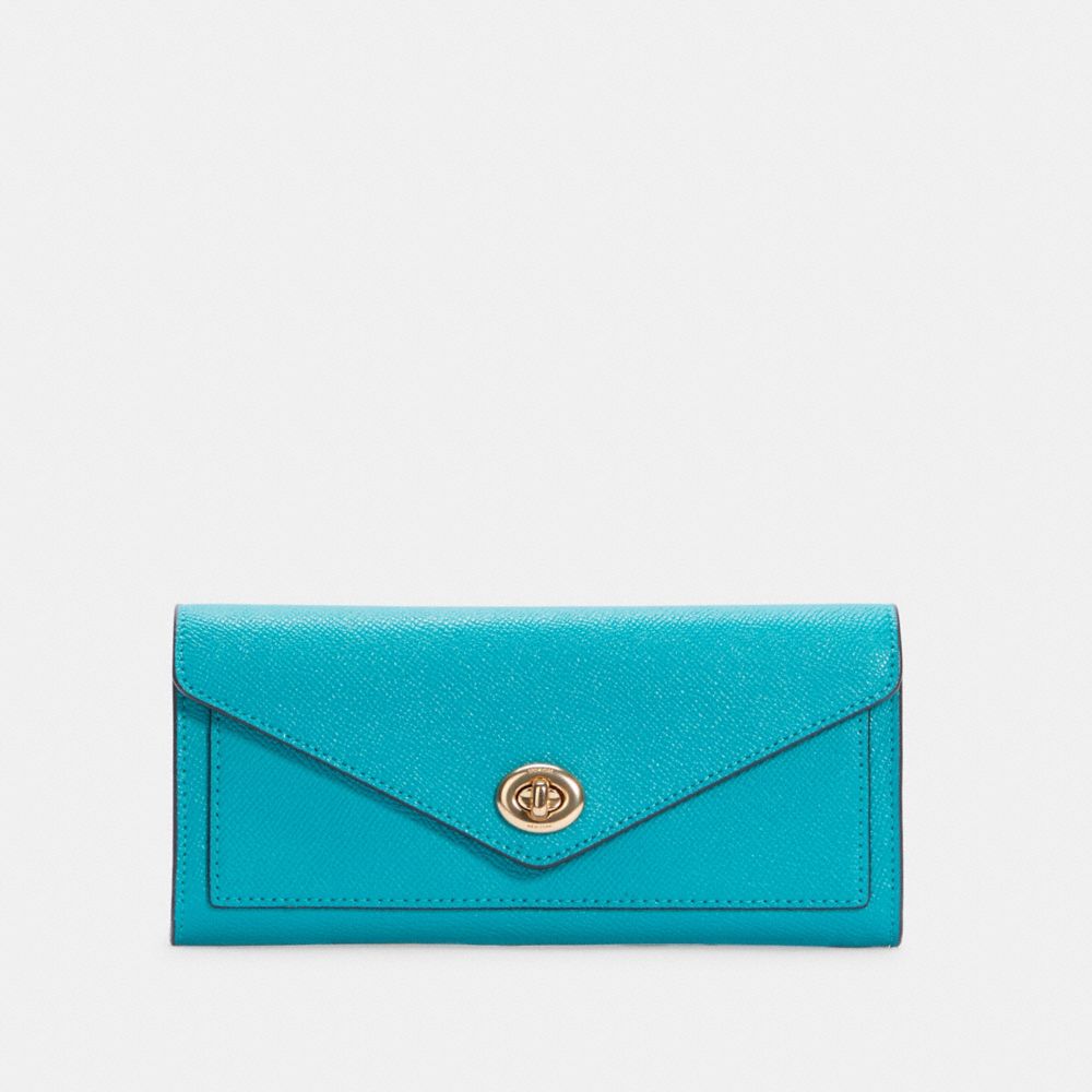 COACH C3314 ENVELOPE WALLET IM/TEAL