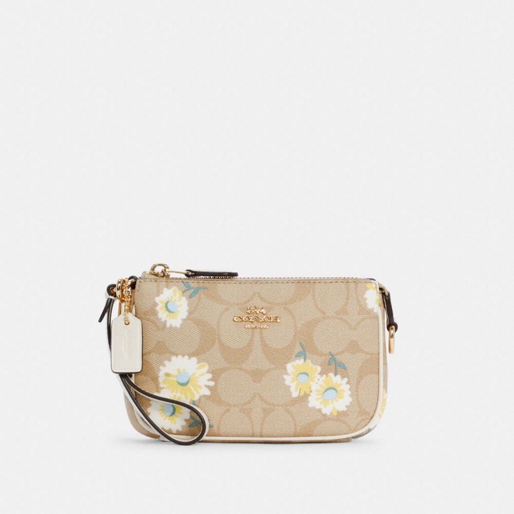 NOLITA 15 IN SIGNATURE CANVAS WITH DAISY PRINT - C3357 - IM/LIGHT KHAKI CHALK MULTI