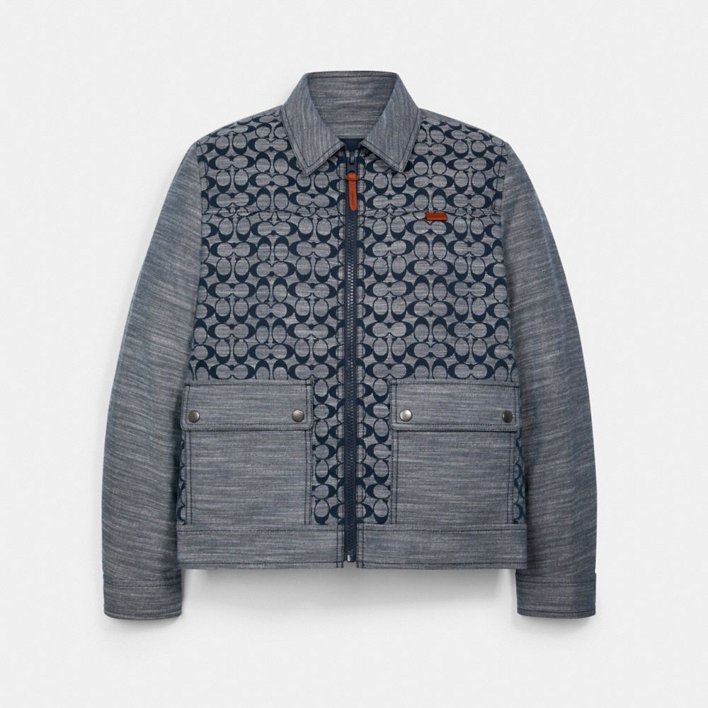 SIGNATURE CHAMBRAY BLOUSON - C3400 - CHAMBRAY