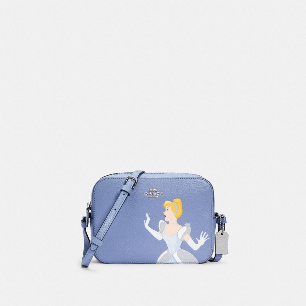 COACH C3406 Disney X Coach Mini Camera Bag With Cinderella SV/PERIWINKLE MULTI