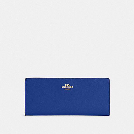 COACH C3440 Slim Wallet Gold/Sport-Blue