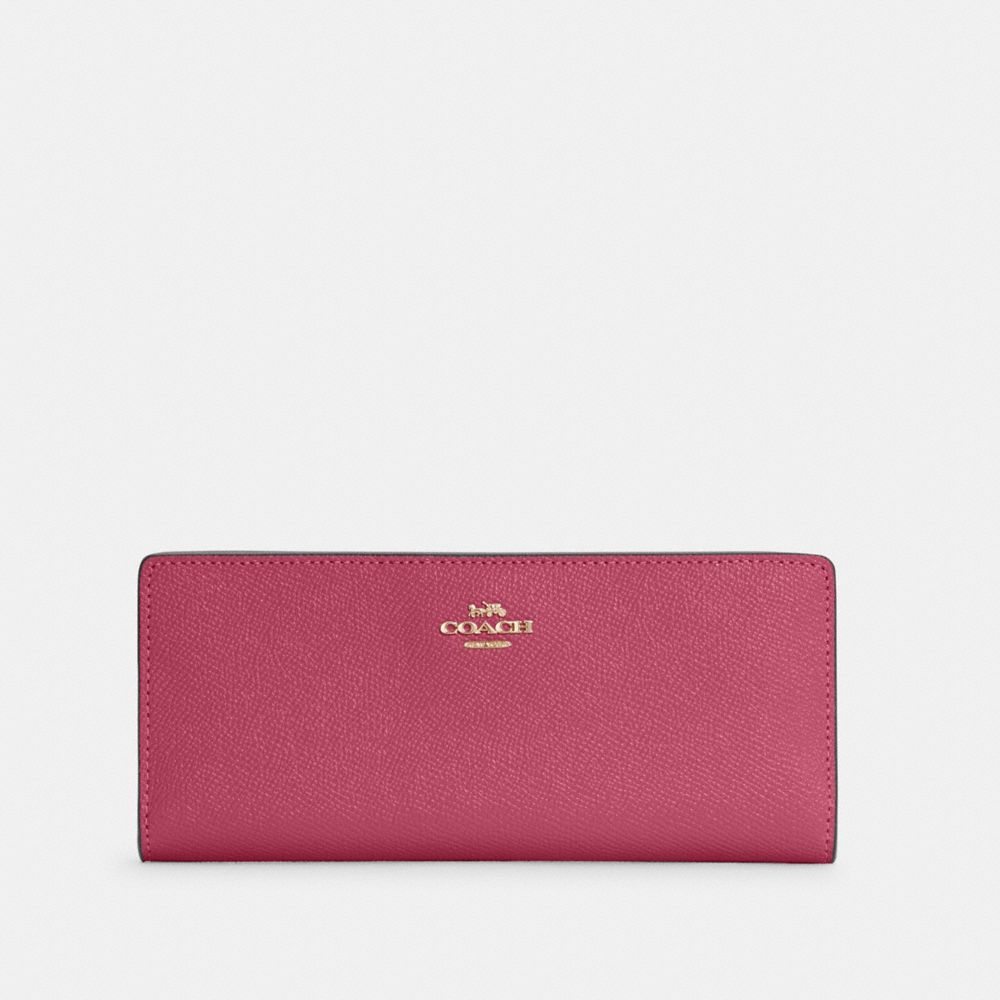 COACH SLIM WALLET - IM/BRIGHT VIOLET - C3440