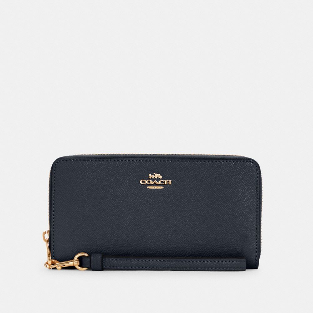 LONG ZIP AROUND WALLET - IM/MIDNIGHT - COACH C3441