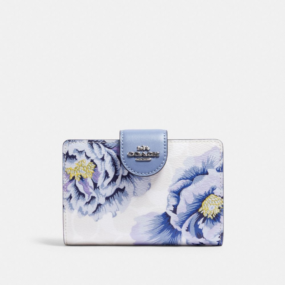 COACH®  Medium Corner Zip Wallet With Multi Floral Print