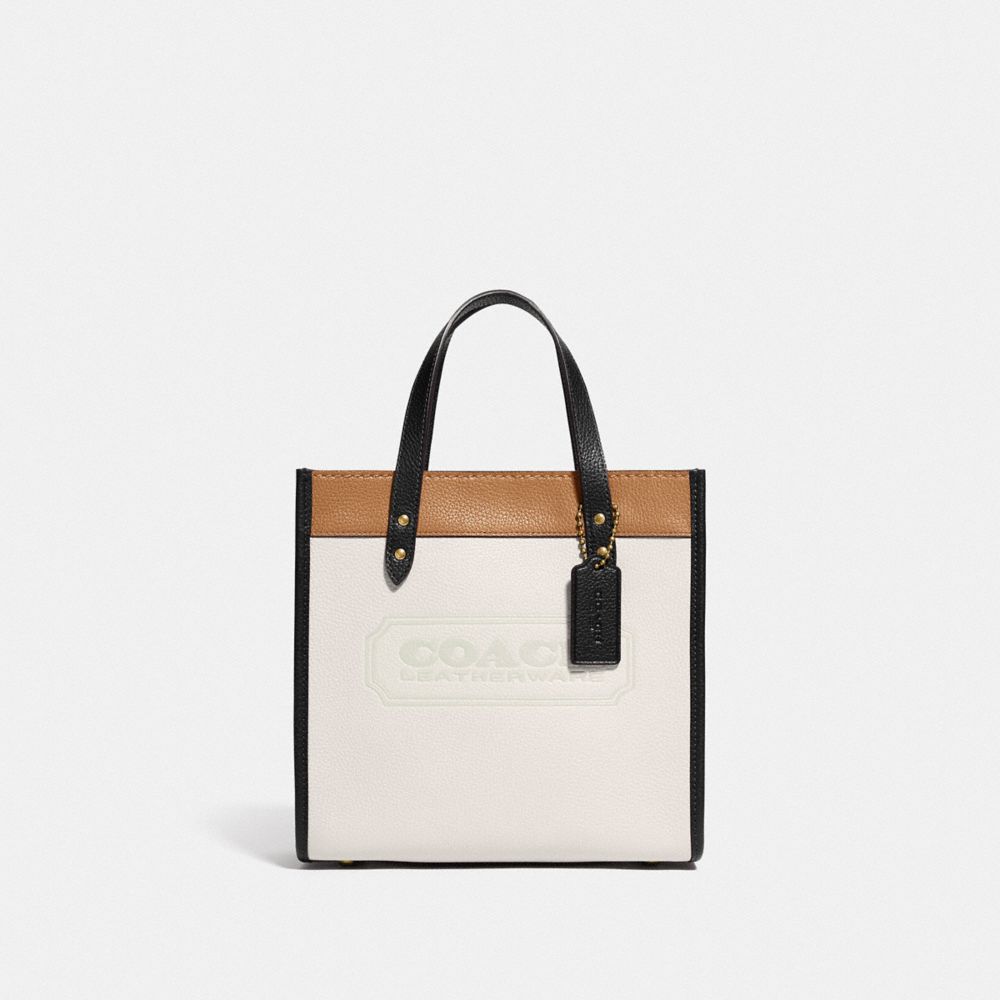 FIELD TOTE 22 IN COLORBLOCK WITH COACH BADGE