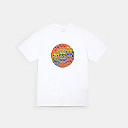 COACH C3577 Rainbow Signature T-shirt WHITE