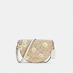 ELLEN CROSSBODY IN SIGNATURE CANVAS WITH DAISY PRINT - IM/LIGHT KHAKI CHALK MULTI - COACH C3597