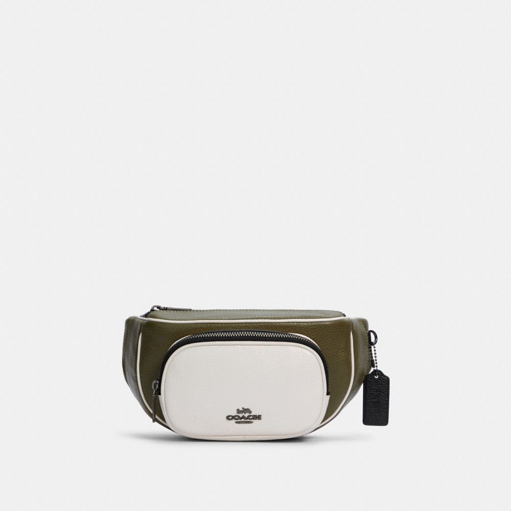 COURT BELT BAG IN COLORBLOCK - C3684 - QB/KELP MUTLI