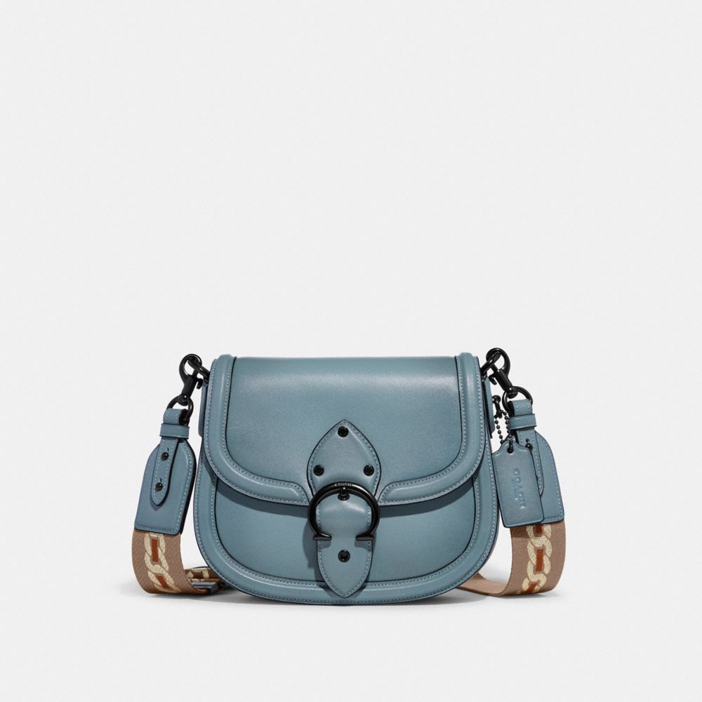 COACH C3738 Beat Saddle Bag SAGE/PEWTER