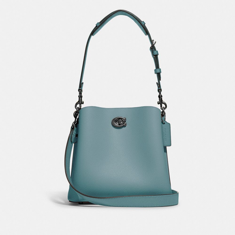 COACH C3766 Willow Bucket Bag In Colorblock PEWTER/SAGE MULTI