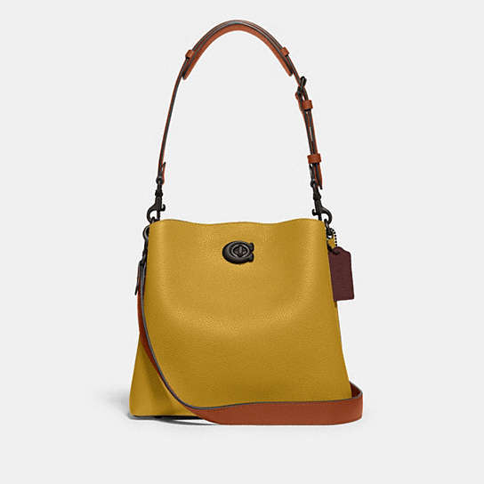 C3766 - Willow Bucket Bag In Colorblock V5/Flax Multi