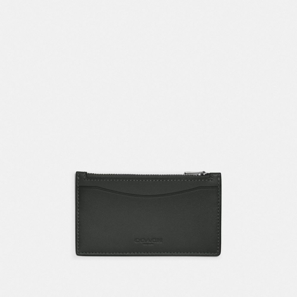Zip Card Case In Colorblock - OLIVE GREEN/AMAZON GREEN - COACH C3787