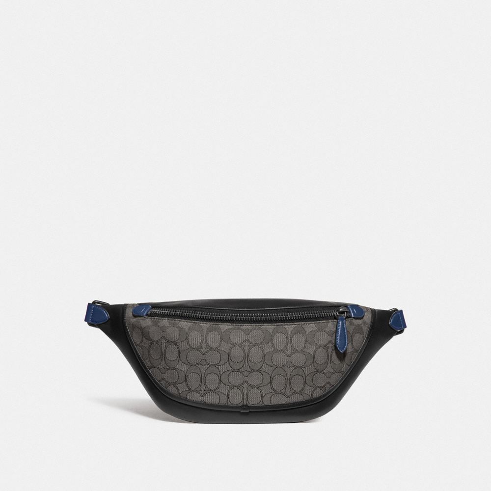 League Belt Bag In Signature Jacquard - C3795 - Black Copper/Charcoal/Black