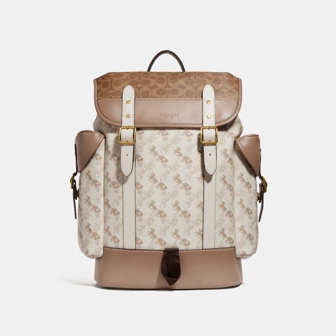 公式 Coach コーチ ヒッチ バックパック ウィズ ホース アンド キャリッジ プリント 全てのメンズバッグ