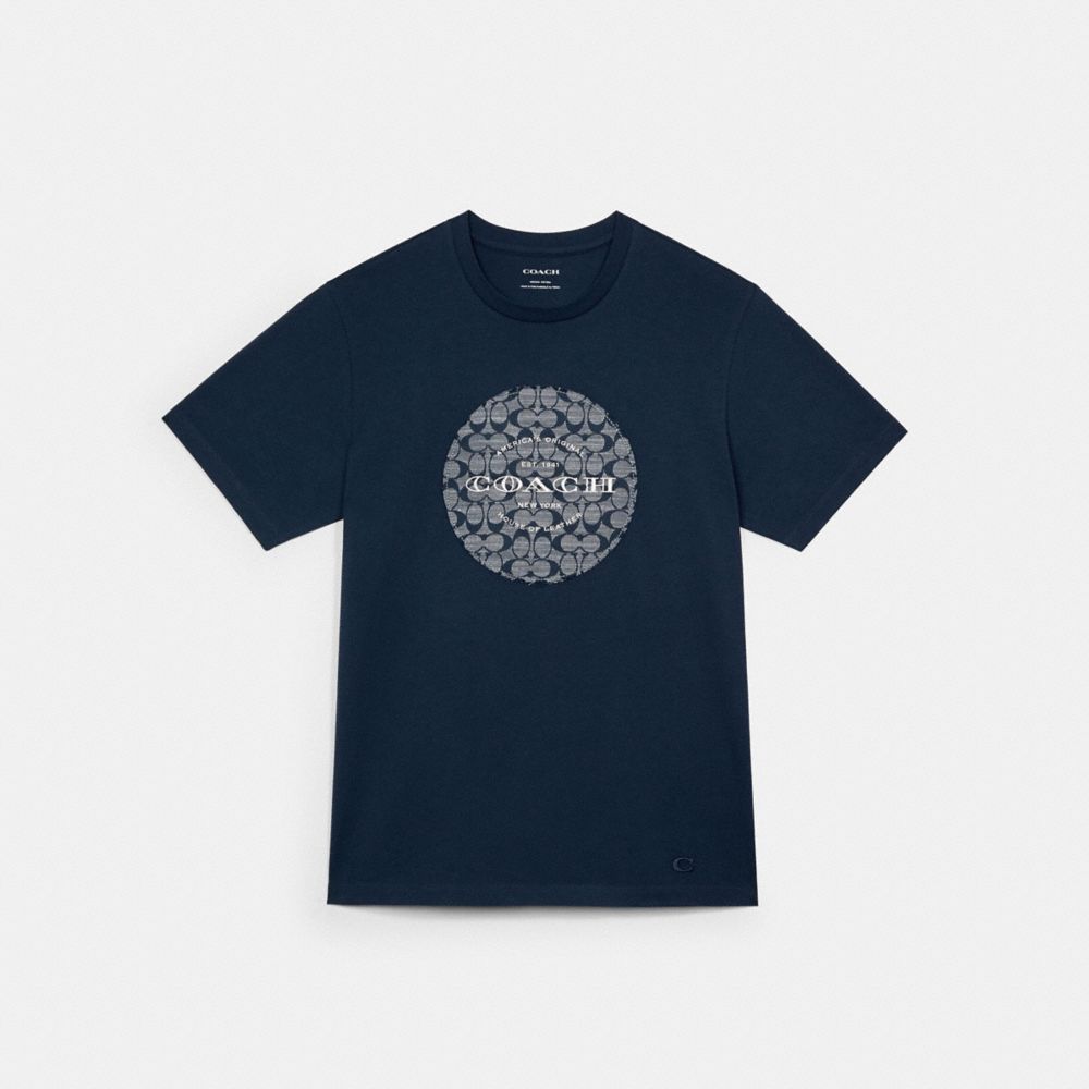 SIGNATURE CHAMBRAY T-SHIRT - C3806 - MIDNIGHT NAVY