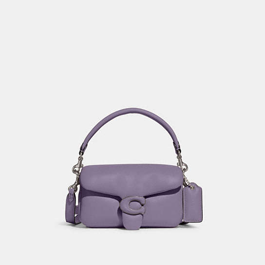 C3880 - Pillow Tabby Shoulder Bag 18 Silver/Light Violet