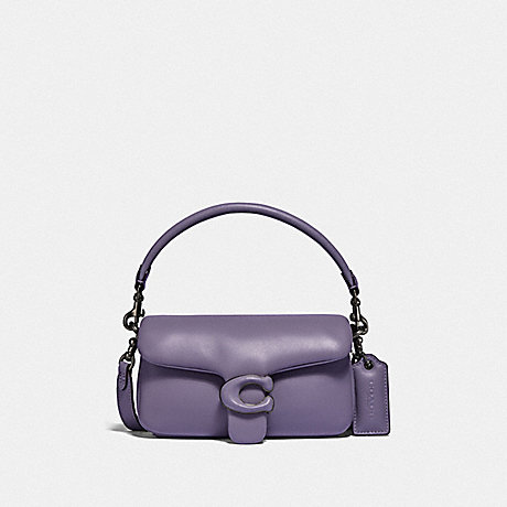 COACH C3880 Pillow Tabby Shoulder Bag 18 Pewter/Vintage Purple