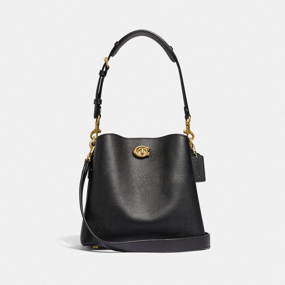 Willow Bucket Bag - C3916 - Brass/Black