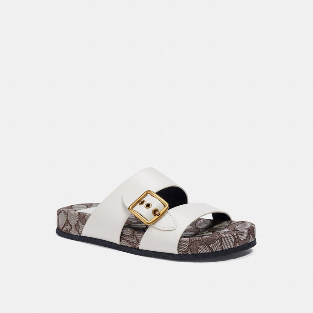 coach signature sandals